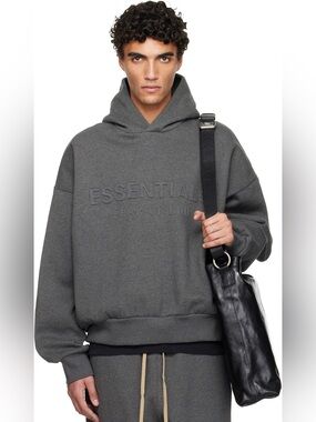 Fear of God Classic Essential Hoodie Gray Large